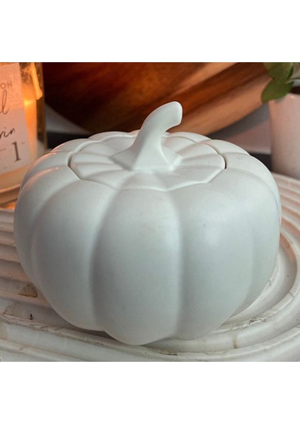 Beyaz Dekoratif Balkabağı Kapaklı Kutu modelleri