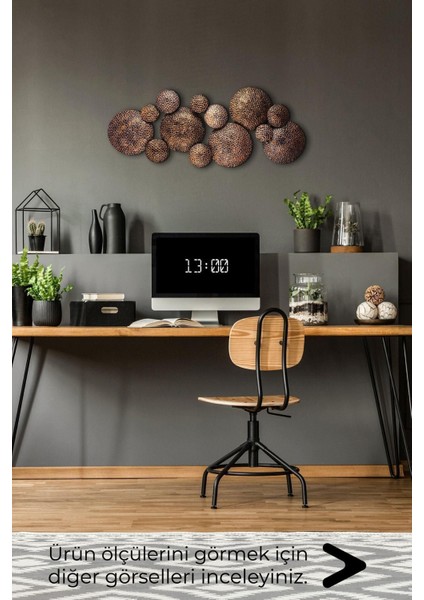 Doreart Gisella Metal Duvar Tablosu, Ev Ofis Duvar Panosu