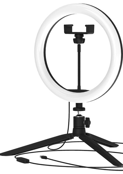 10 inç 26 cm Sosyal Media İçerik Üretici Selfie Stüdyo Video Fotoğraf Ring Light Tripod LED modelleri