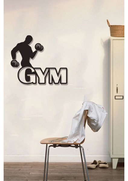 Fitness Gym Ahşap Duvar Dekoru-Spor Salonu Dekoru 50X40 fiyatları