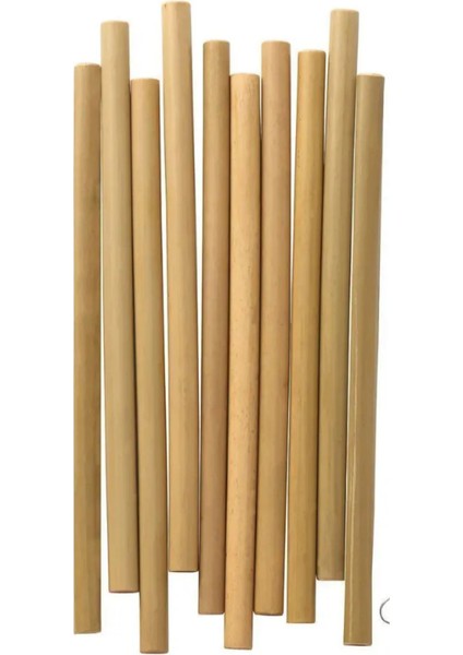 Bambu Pipet 25 Adet Kokteyl Karıştırıcı Kokteyl Kaşığı Bar Koktely Pipeti 20 cm 9 mm Bar Pipet