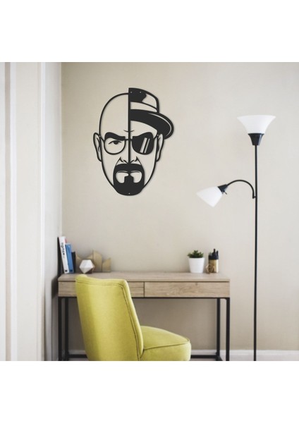- Heisenberg - Walter White - Breaking Bad -Metal Duvar Tablosu-Duvar Figürü-Duvar Görseli