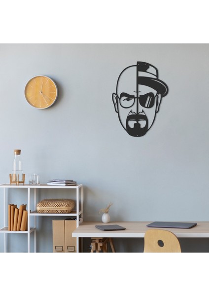 - Heisenberg - Walter White - Breaking Bad -Metal Duvar Tablosu-Duvar Figürü-Duvar Görseli