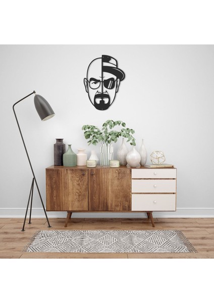 - Heisenberg - Walter White - Breaking Bad -Metal Duvar Tablosu-Duvar Figürü-Duvar Görseli