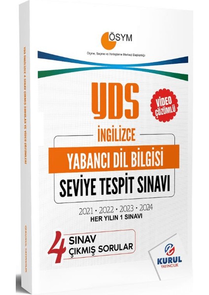 Yds İngilizce 4 Sınav Çıkmış Sorular