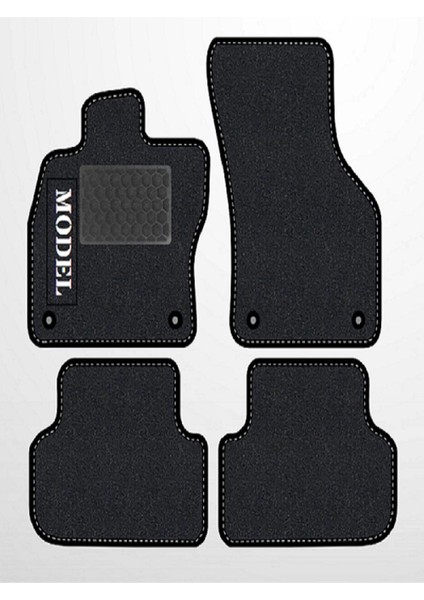 Ford Focus 2 2005-2011 Siyah Halı Siyah Kenar Petek Topuk fiyatları