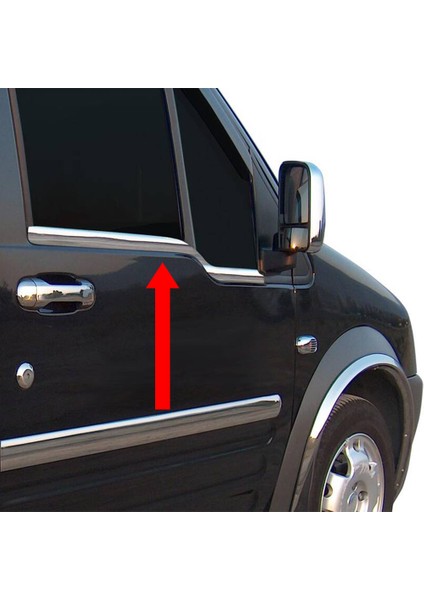 Ford Connect Panel Van Krom Cam Çıtası (Paslanmaz Çelik) - 2002-2014 Modeller (2 Parça) fırsatları