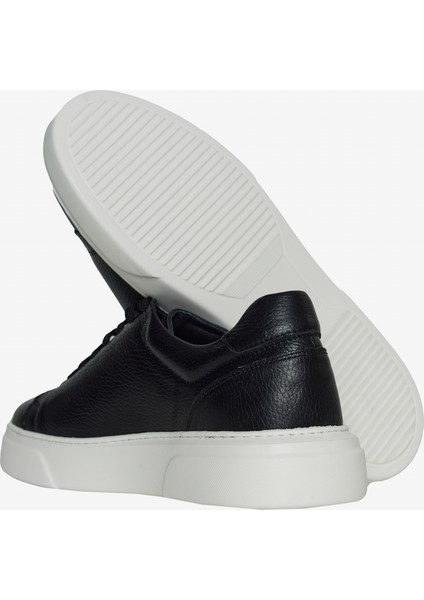 Deri Rahat Taban Esnek Sneaker Ayakkabı