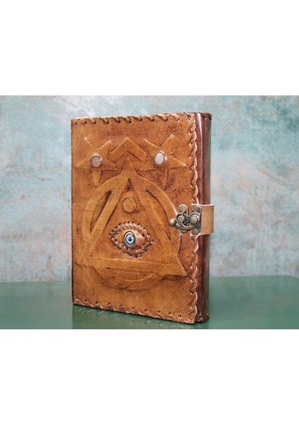Taşlı Deri Defter Model 4