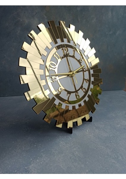 Dekoratif Minimalist Duvar ve Masa Saati (Küçük Boy 30 Cm)