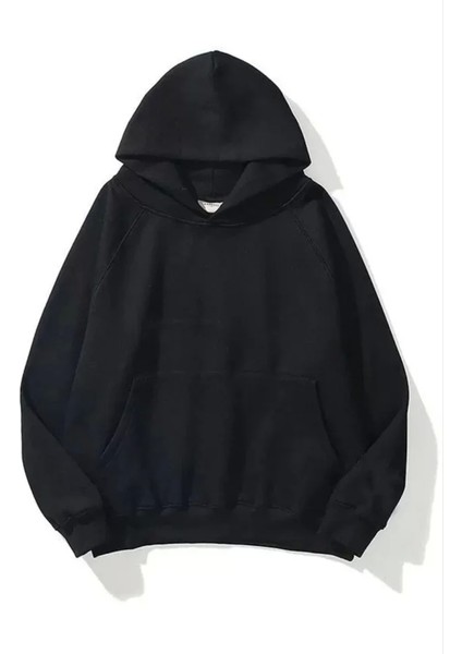 3 İplik Pamuklu Unisex Kapüşonlu Weetshirt Iyah