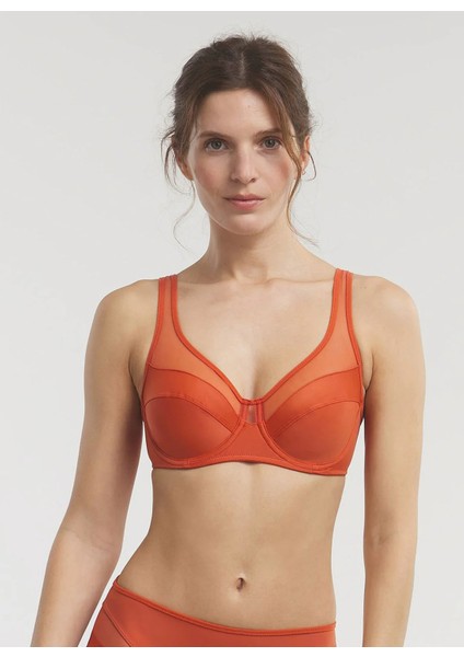 Ten - Turuncu Balenli Sütyen SG3983 Dım