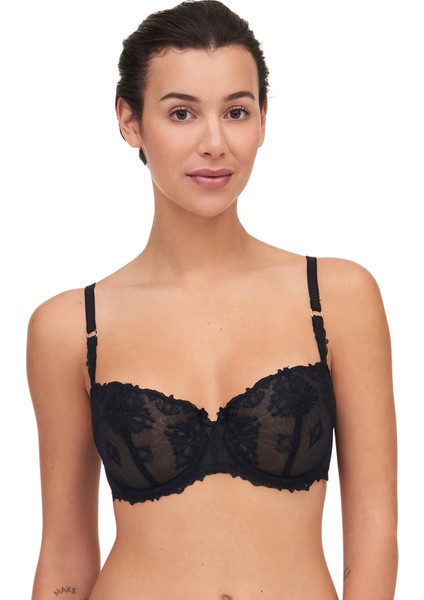 Siyah Balenli Sütyen C26050