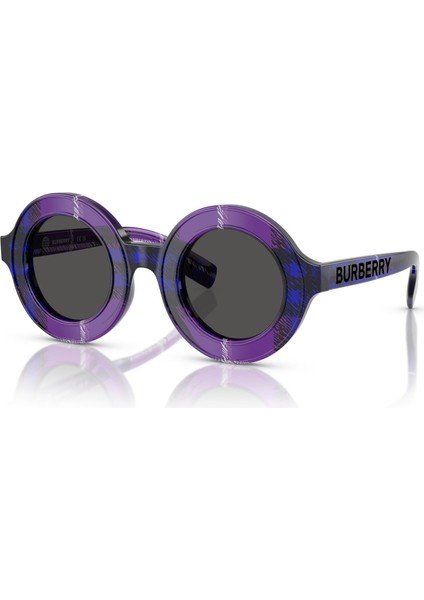 JB4386 Yuvarlak Mor Unisex Çocuk Güneş Gözlüğü