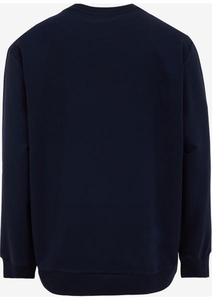 Jeep Bisiklet Yaka Baskılı Lacivert Erkek SweatShirt J5SM-SWT7230 fiyatları
