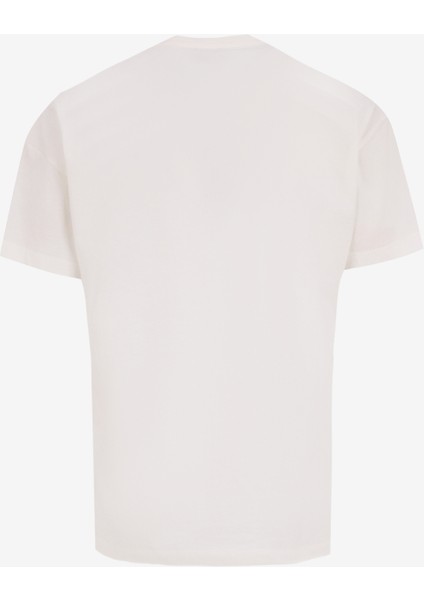 Bisiklet Yaka Baskılı Kırık Beyaz Kadın T-Shirt F5SL-TST0281 fiyatları