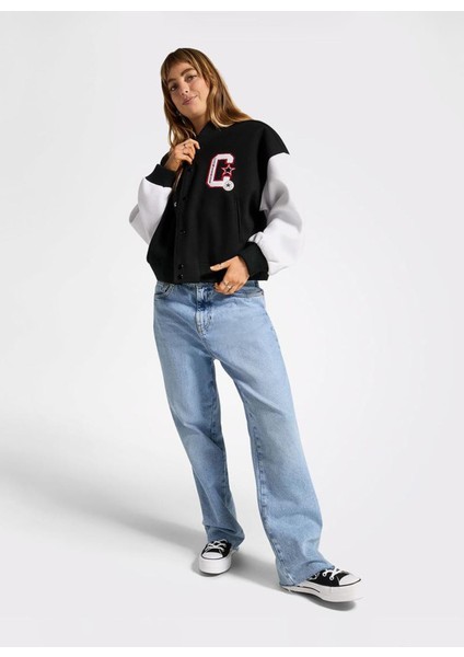 Kadın Dik Yaka Siyah Bomber Ceket.001 modelleri