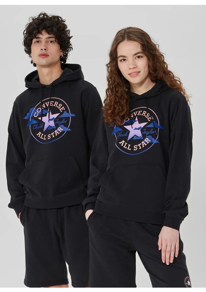 Chuck Patch Hoodıe Black Siyah Erkek Regular Fit Baskılı Zip Ceket fiyatları