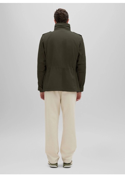 Bisiklet Yaka Slim Fit Haki Erkek Kazak Q M192 P542