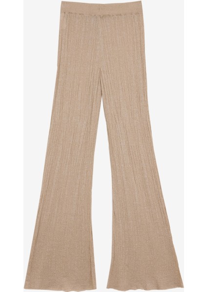Standart Bel Relaxed Bej Kadın Pantolon F5SL-PNT0305
