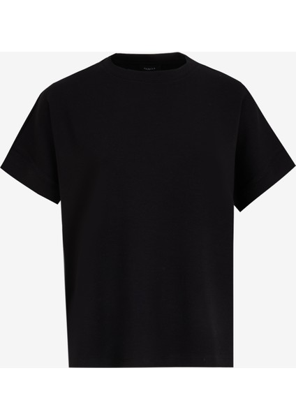 Bisiklet Yaka Düz Siyah Kadın SweatShirt FC5SL-SWT0097