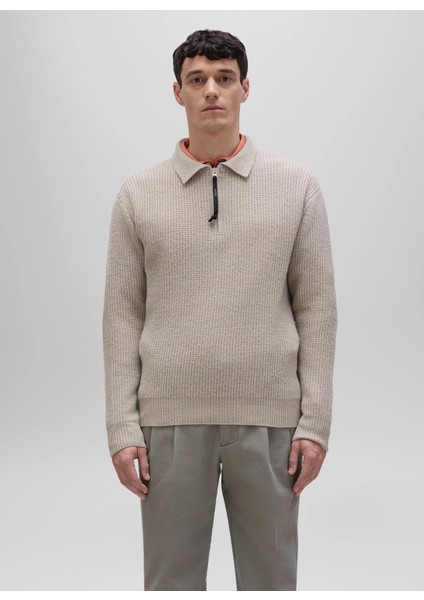 Polo Yaka Slim Fit Bej Erkek Kazak Q M171 5623 fiyatları