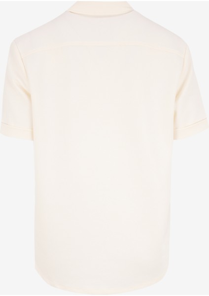 Basic Gömlek Yaka Düz Ekru Erkek Gömlek F4SM-GML 0703 fiyatları