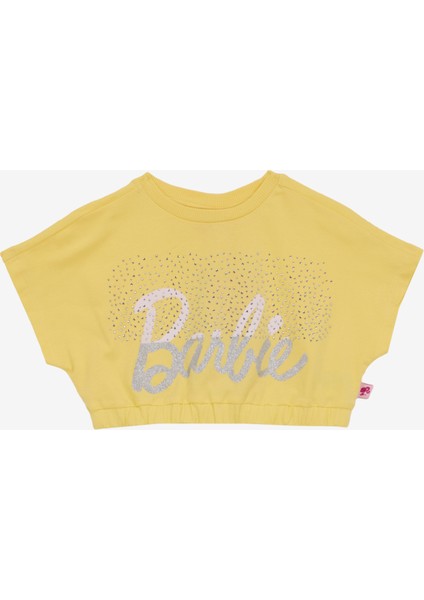 Baskılı Sarı Kadın T-Shirt BRB5SG-TST6040