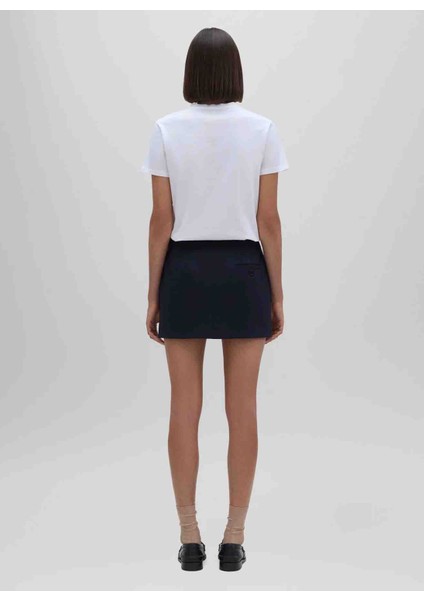 Yuvarlak Yaka Baskılı Beyaz Kadın T-Shirt Z Z035 A335 modelleri