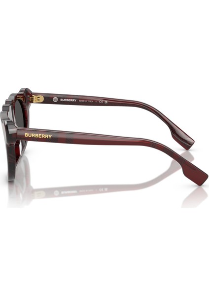JB4355 Yuvarlak Bordo Unisex Çocuk Güneş Gözlüğü