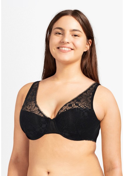 Siyah Balenli Sütyen C15F70