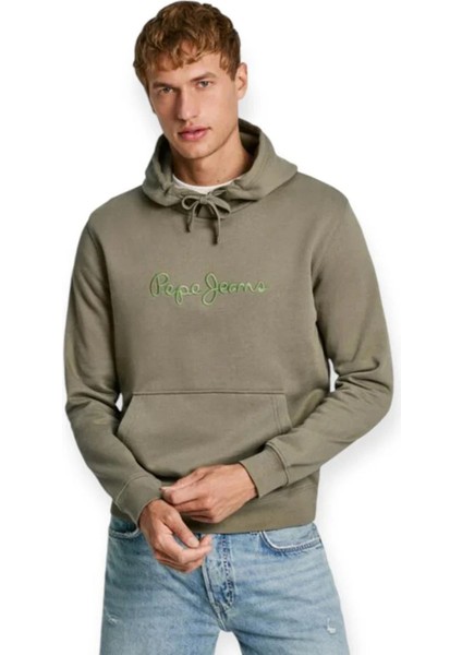 Kapüşon Yaka Yeşil Erkek SweatShirt PM582716-734 New Joe Hoodıe