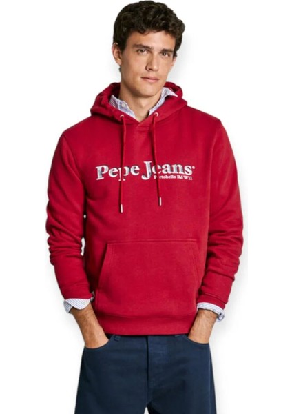 Kapüşon Yaka Kırmızı Erkek SweatShirt PM582728-276 Somers Hoodıe