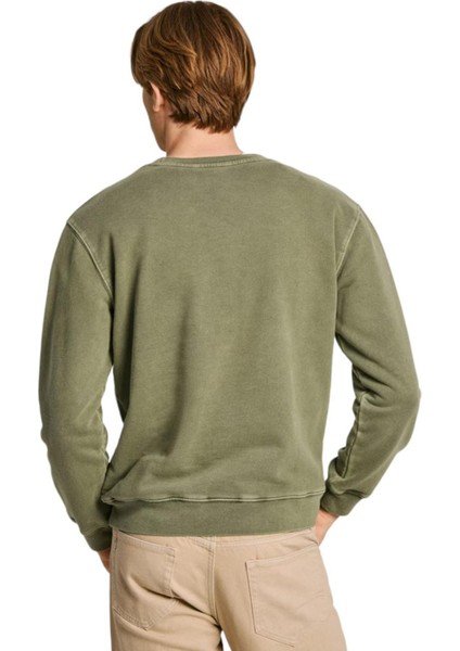 Kapüşon Yaka Yeşil Erkek SweatShirt PM582721-734 Sımon