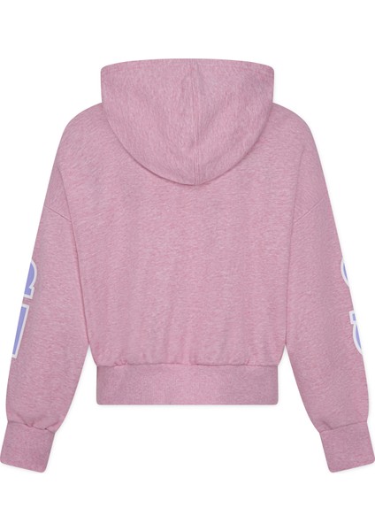 Baskılı Kadın Pembe Sweatshırt 4CG798-RAF-CNVG Oversızed Varsıty G fırsatları