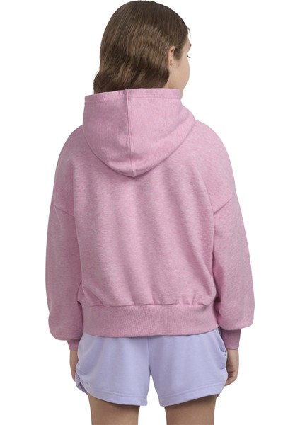 Baskılı Kadın Pembe Sweatshırt 4CG798-RAF-CNVG Oversızed Varsıty G indirimleri