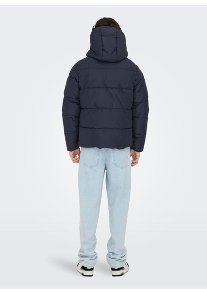 Koyu Lacivert Erkek Mont Onscarl Lıfe Quılted Jacket Noos Ot