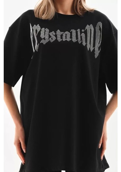 Unisex Taş Desenli Oversize Thirt Beyaz fiyatları