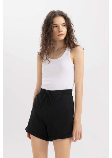 Regular Fit Basic Bermuda Şort X6153AZNS