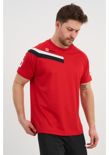 Baskı Detaylı Bisiklet Yaka Spor T-Shirt (R5846)