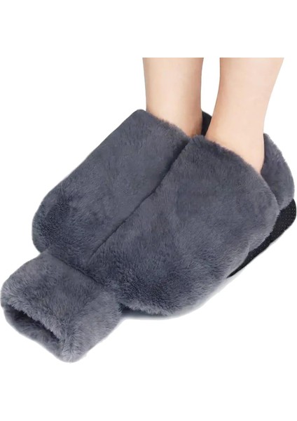 GRİ Peluş Çıkarılabilir Sıcak Su Torbası Kılıfı Yumuşak Kılıf Yıkanabilir 2 Lt (Sadece Kılıf)