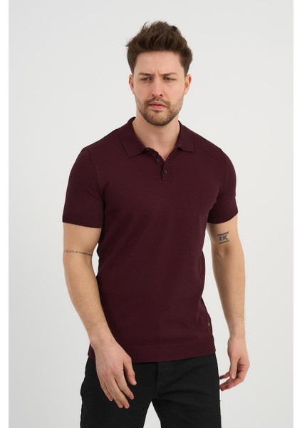 Polo Yaka Düğmeli Triko T-Shirt (50024) modelleri