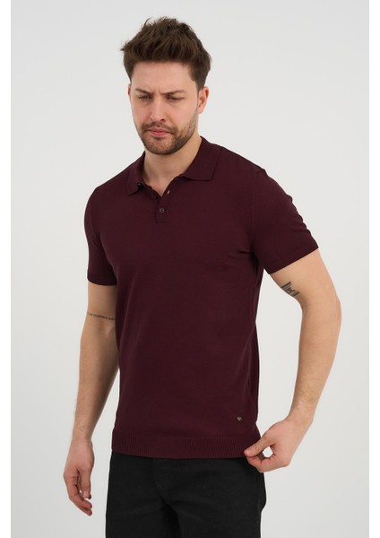 Polo Yaka Düğmeli Triko T-Shirt (50024) fırsatları
