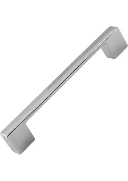 (10 ADET) Gölcük Düz Krom (128 Mm-12.8 cm) Metal Mobilya Mutfak Çekmece Dolap Dolabı Kapak Kulpu Kulbu Kulpları