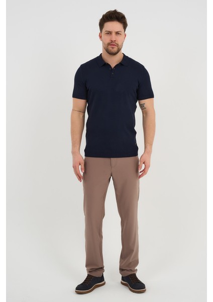 Polo Yaka Düğmeli Triko T-Shirt (50024) fiyatları