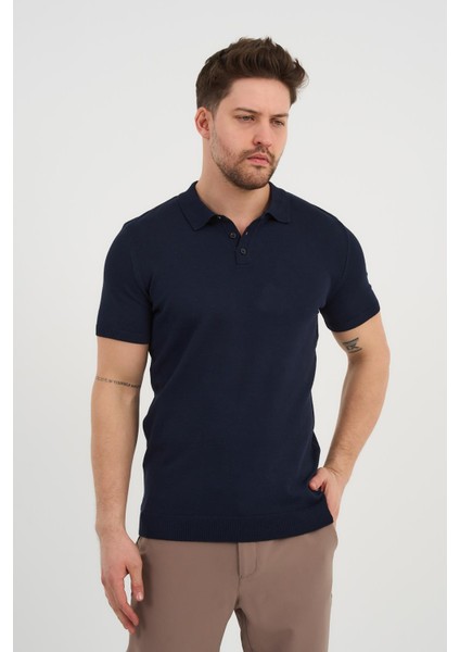 Polo Yaka Düğmeli Triko T-Shirt (50024) fırsatları