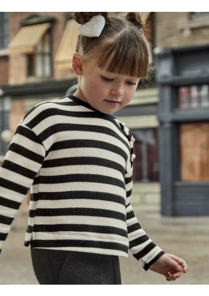 Kız Çocuk Çizgili Triko Takım 4554 fiyatları