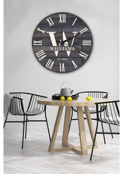 Retro Tasarımlı Duvar Saati 40X40CM