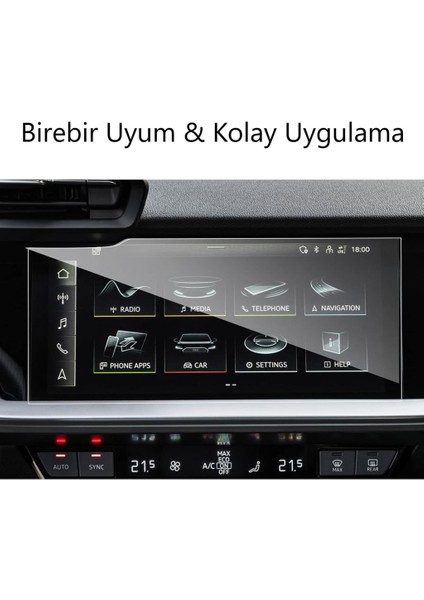 Audi A3 Mat Ekran Koruyucu 10.1 Inç 8y Multimedya 2025 fiyatları