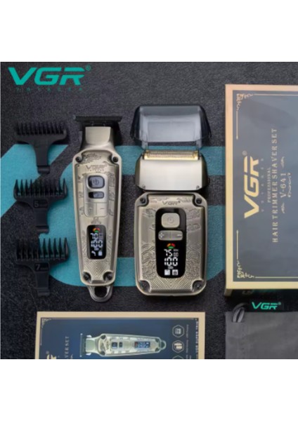 Vgr 641 2 In 1 Profesyonel Saç ve Sakal Kesme Makinesi – Paslanmaz Çelik, USB Şarj, 240 Dakika Kullanım